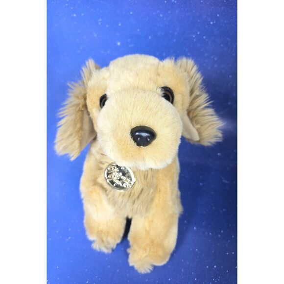 Dan Dee Other - Dan Dee Vintage Tan or Golden Puppy Dog Plush Stuffed Animal 9" Platinum Plus